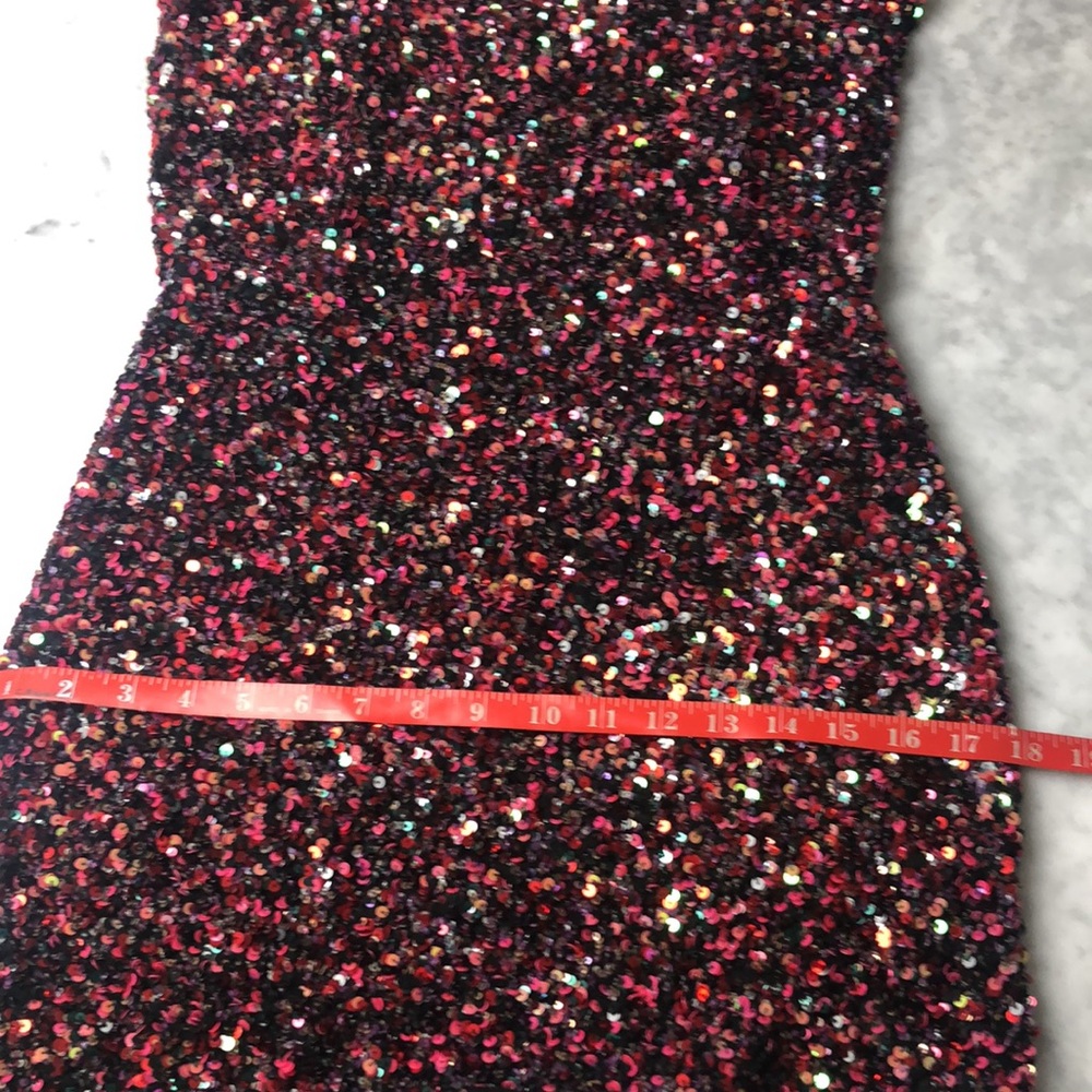 Retrofete Multicolor sequin Strapless Mini Dress Size 4 - Picture 11 of 12
